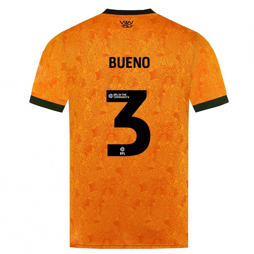 Danxen Heren Hugo Bueno #3 Oranje Zwart Thuisshirt Thuistenue 2026/27 T-Shirt België