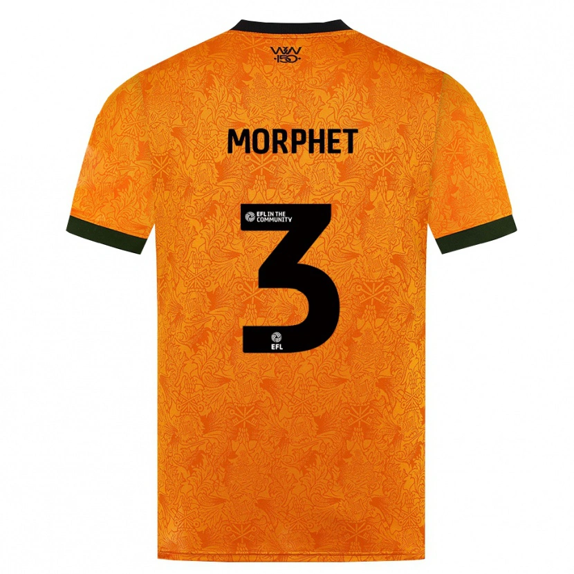 Danxen Heren Anna Morphet #3 Oranje Zwart Thuisshirt Thuistenue 2026/27 T-Shirt België