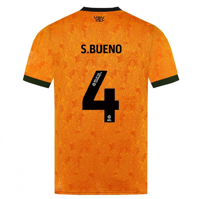 Danxen Heren Santiago Bueno #4 Oranje Zwart Thuisshirt Thuistenue 2026/27 T-Shirt België