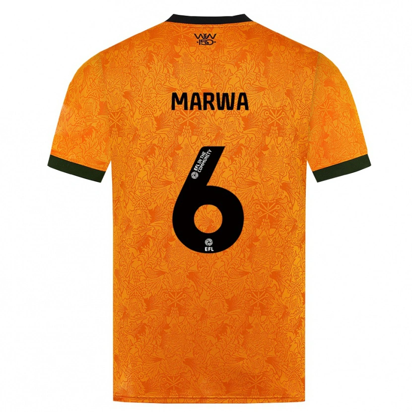 Danxen Heren Bjørn Marwa #6 Oranje Zwart Thuisshirt Thuistenue 2026/27 T-Shirt België