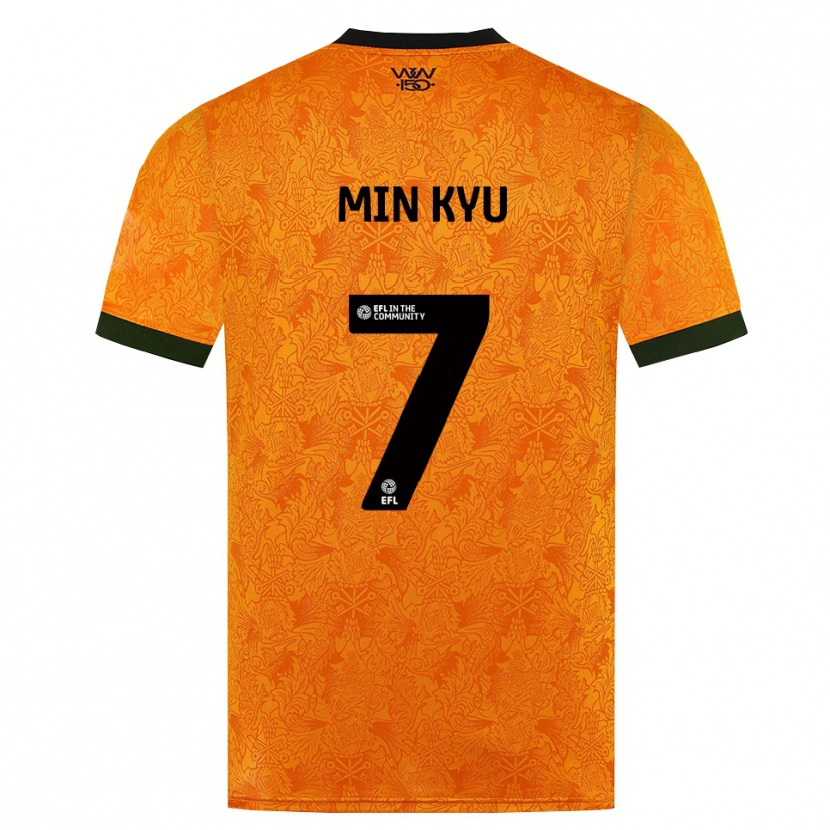 Danxen Heren Min-Kyu Ji #7 Oranje Zwart Thuisshirt Thuistenue 2026/27 T-Shirt België