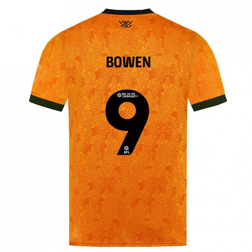 Danxen Heren Reiss Bowen #9 Oranje Zwart Thuisshirt Thuistenue 2026/27 T-Shirt België