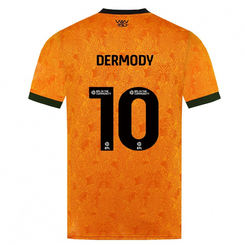 Danxen Heren Helen Dermody #10 Oranje Zwart Thuisshirt Thuistenue 2026/27 T-Shirt België