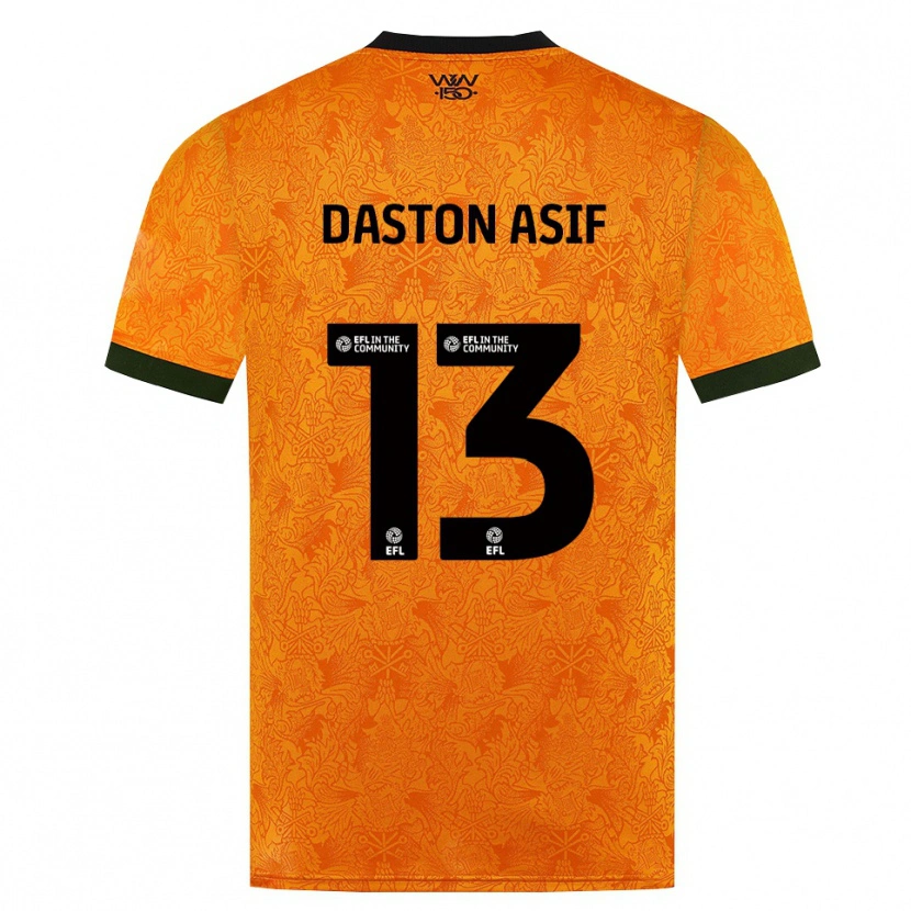 Danxen Heren Daston Asif #13 Oranje Zwart Thuisshirt Thuistenue 2026/27 T-Shirt België