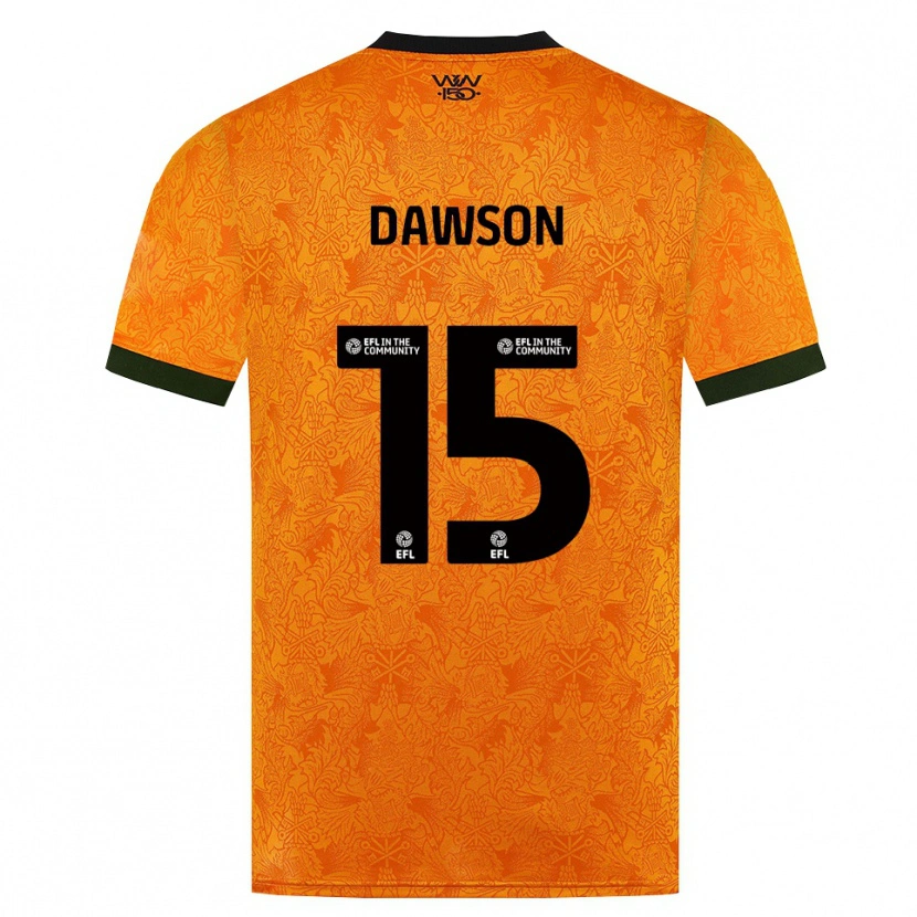 Danxen Heren Craig Dawson #15 Oranje Zwart Thuisshirt Thuistenue 2026/27 T-Shirt België