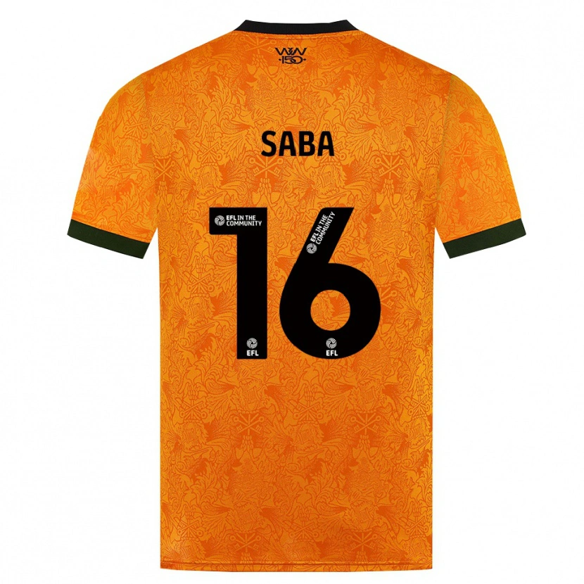 Danxen Heren Elliot Saba #16 Oranje Zwart Thuisshirt Thuistenue 2026/27 T-Shirt België