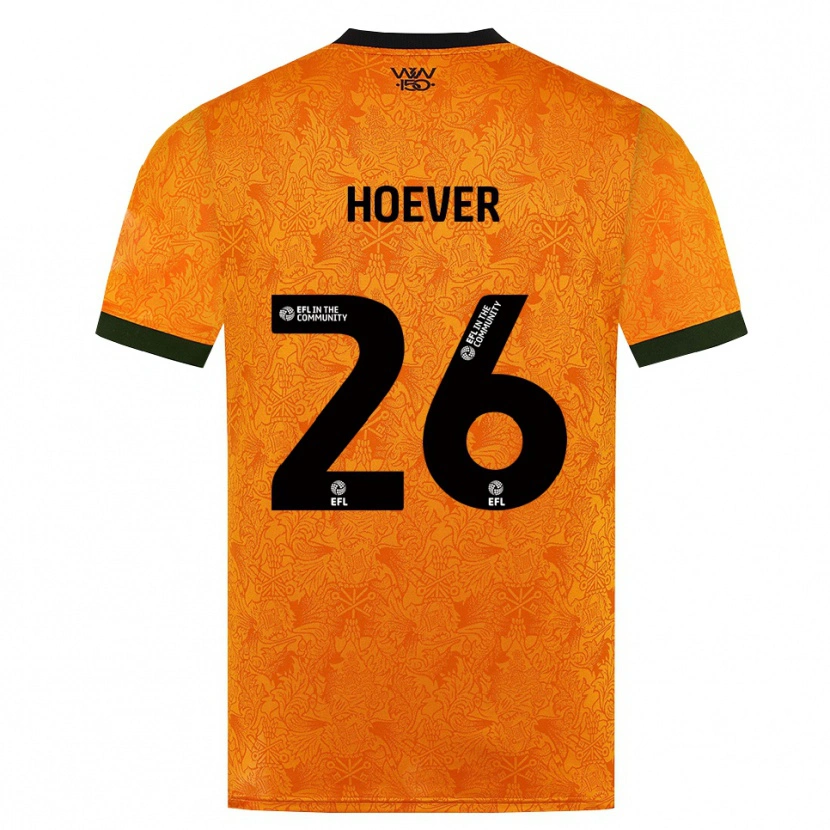 Danxen Heren Ki-Jana Hoever #26 Oranje Zwart Thuisshirt Thuistenue 2026/27 T-Shirt België