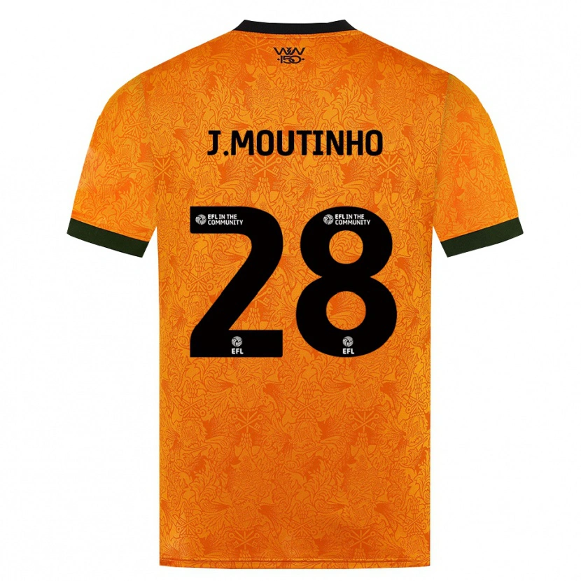 Danxen Heren Joao Moutinho #28 Oranje Zwart Thuisshirt Thuistenue 2026/27 T-Shirt België