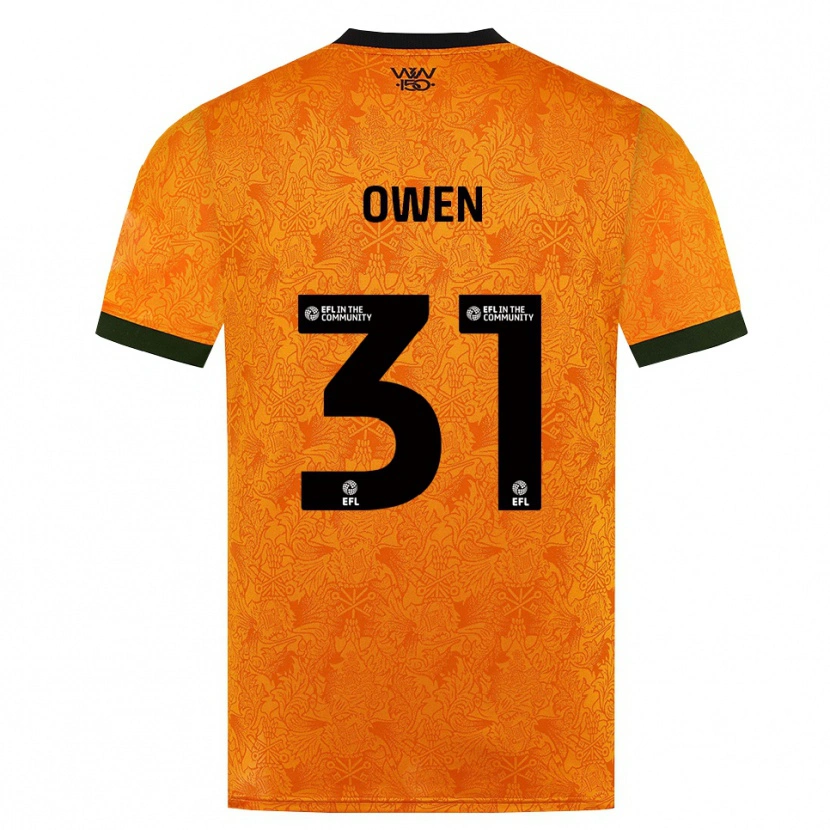 Danxen Heren Skye Owen #31 Oranje Zwart Thuisshirt Thuistenue 2026/27 T-Shirt België