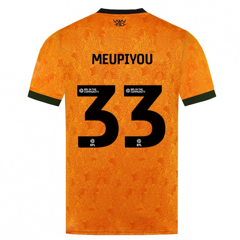 Danxen Heren Bastien Meupiyou #33 Oranje Zwart Thuisshirt Thuistenue 2026/27 T-Shirt België