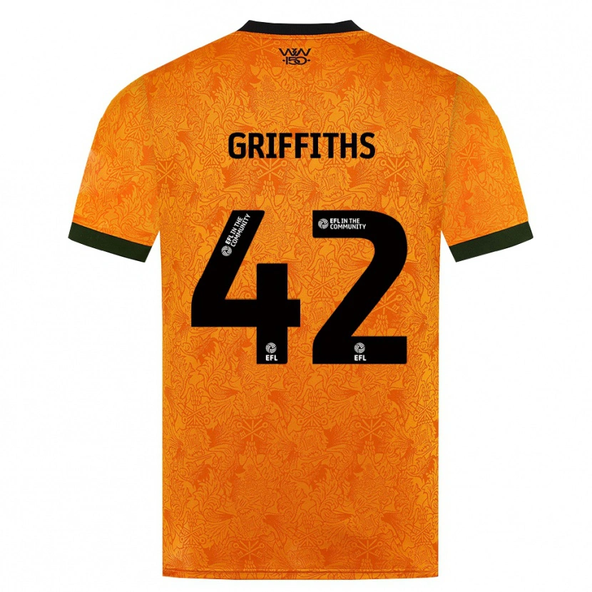 Danxen Heren Harvey Griffiths #42 Oranje Zwart Thuisshirt Thuistenue 2026/27 T-Shirt België