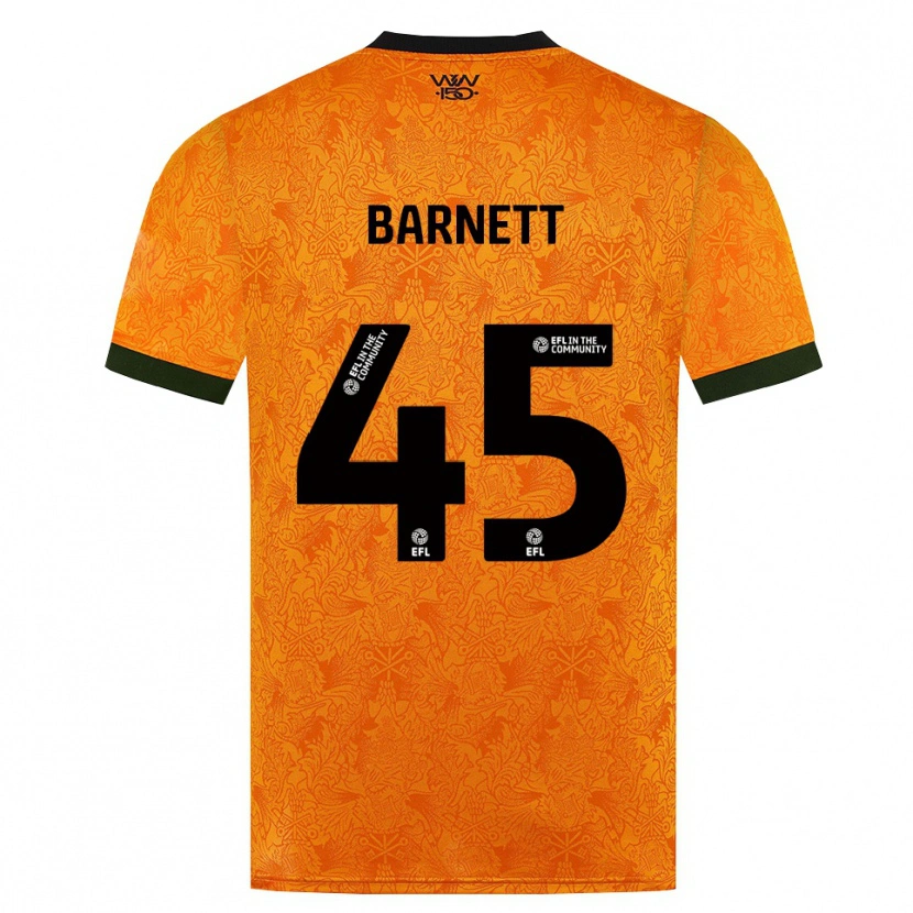 Danxen Heren Ty Barnett #45 Oranje Zwart Thuisshirt Thuistenue 2026/27 T-Shirt België