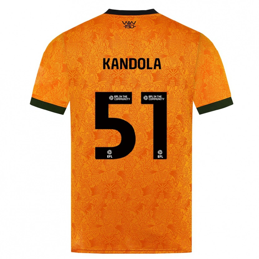 Danxen Heren Kam Kandola #51 Oranje Zwart Thuisshirt Thuistenue 2026/27 T-Shirt België