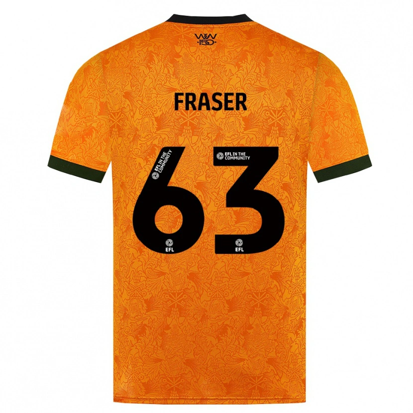 Danxen Heren Nathan Fraser #63 Oranje Zwart Thuisshirt Thuistenue 2026/27 T-Shirt België