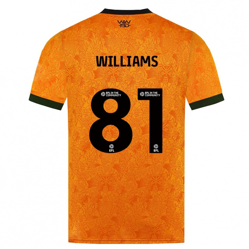 Danxen Heren Ashton Williams #81 Oranje Zwart Thuisshirt Thuistenue 2026/27 T-Shirt België