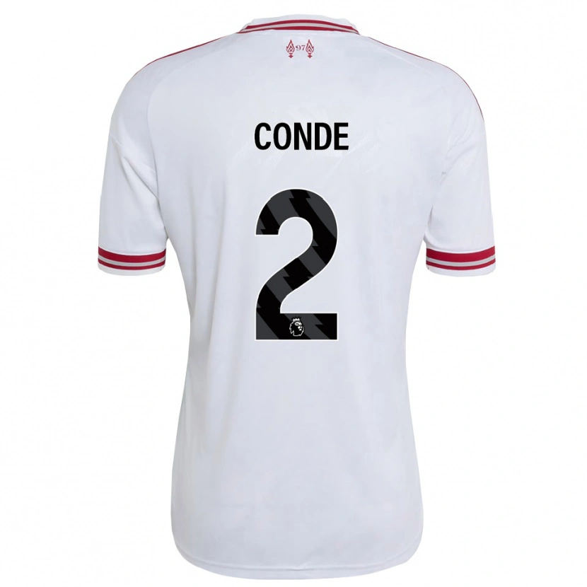 Danxen Heren Lenix Conde #2 Rood Wit Uitshirt Uittenue 2026/27 T-Shirt België