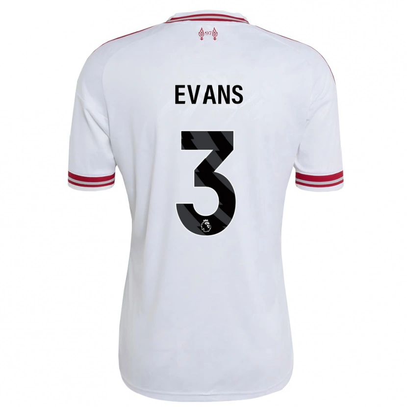 Danxen Heren Gemma Evans #3 Rood Wit Uitshirt Uittenue 2026/27 T-Shirt België