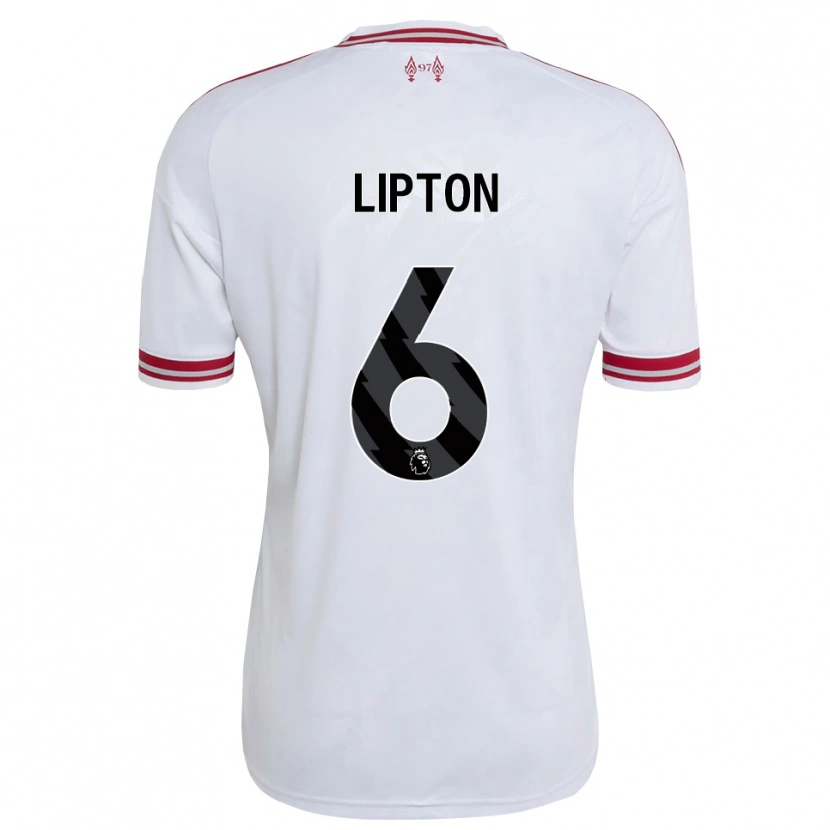 Danxen Heren Joe Lipton #6 Rood Wit Uitshirt Uittenue 2026/27 T-Shirt België