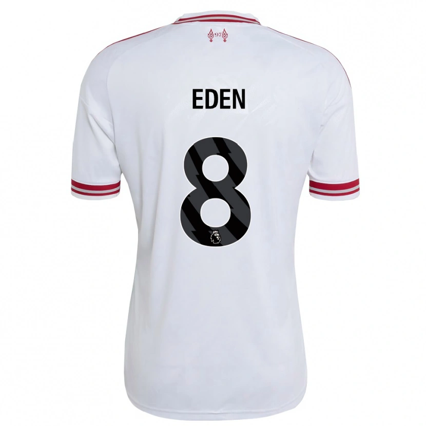 Danxen Heren Luca Eden #8 Rood Wit Uitshirt Uittenue 2026/27 T-Shirt België