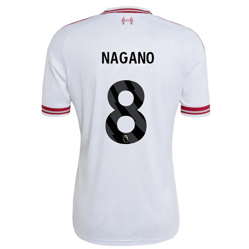 Danxen Heren Fūka Nagano #8 Rood Wit Uitshirt Uittenue 2026/27 T-Shirt België