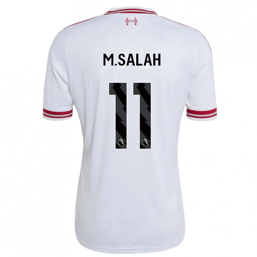 Danxen Heren Mohamed Salah #11 Rood Wit Uitshirt Uittenue 2026/27 T-Shirt België
