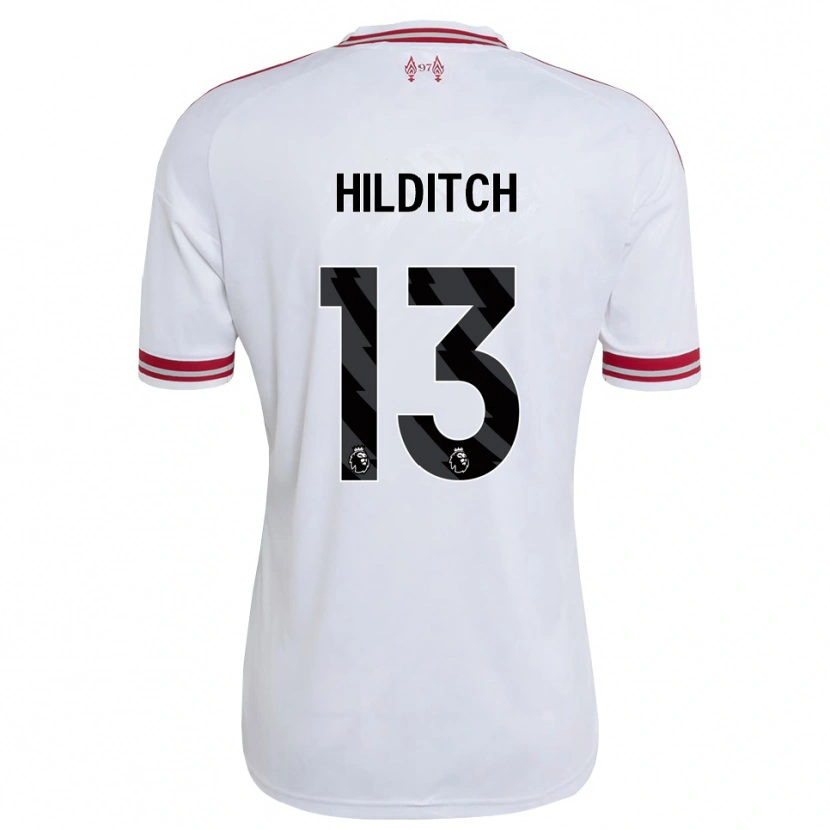 Danxen Heren James Hilditch #13 Rood Wit Uitshirt Uittenue 2026/27 T-Shirt België