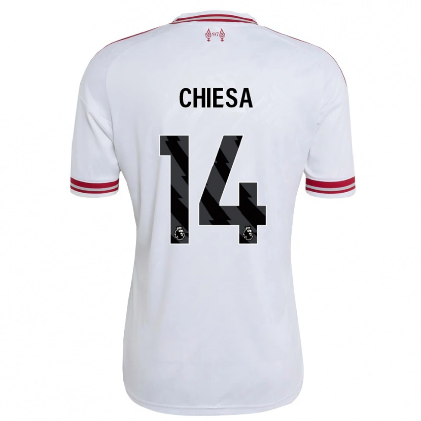 Danxen Heren Federico Chiesa #14 Rood Wit Uitshirt Uittenue 2026/27 T-Shirt België