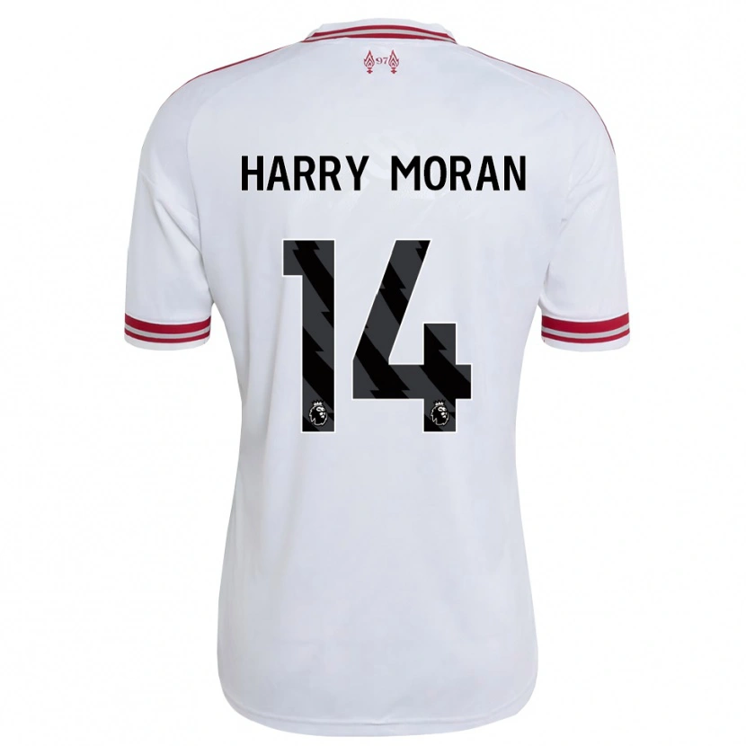 Danxen Heren Harry Moran #14 Rood Wit Uitshirt Uittenue 2026/27 T-Shirt België