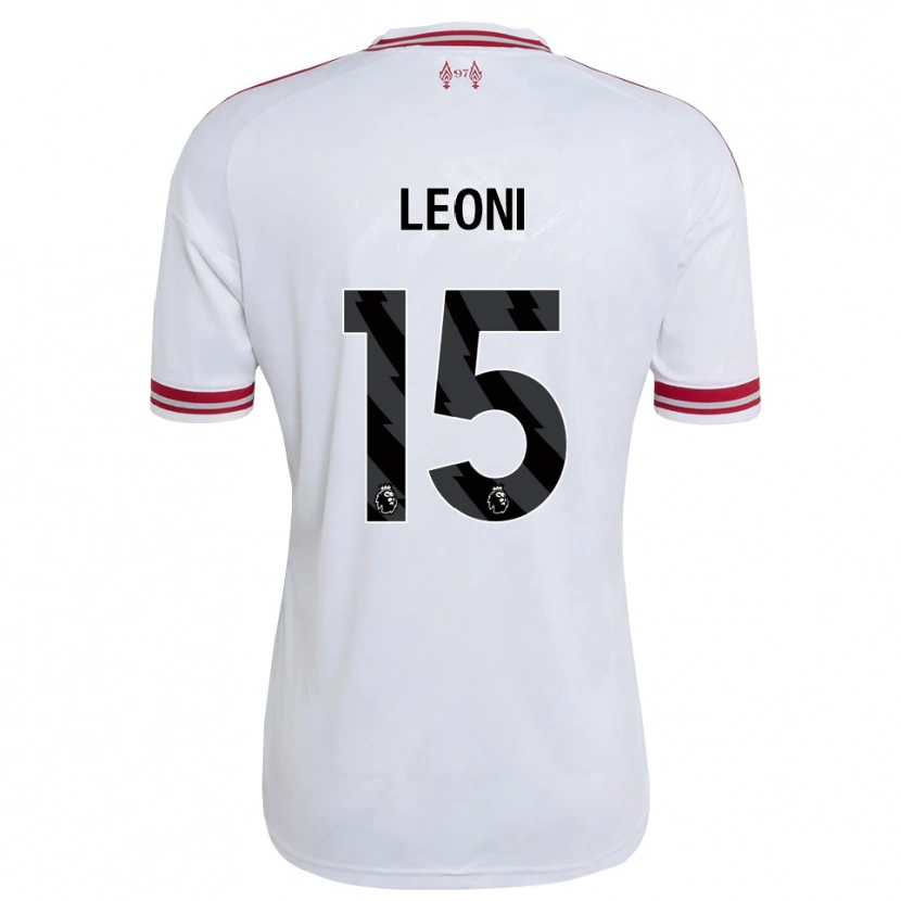 Danxen Heren Giovanni Leoni #15 Rood Wit Uitshirt Uittenue 2026/27 T-Shirt België