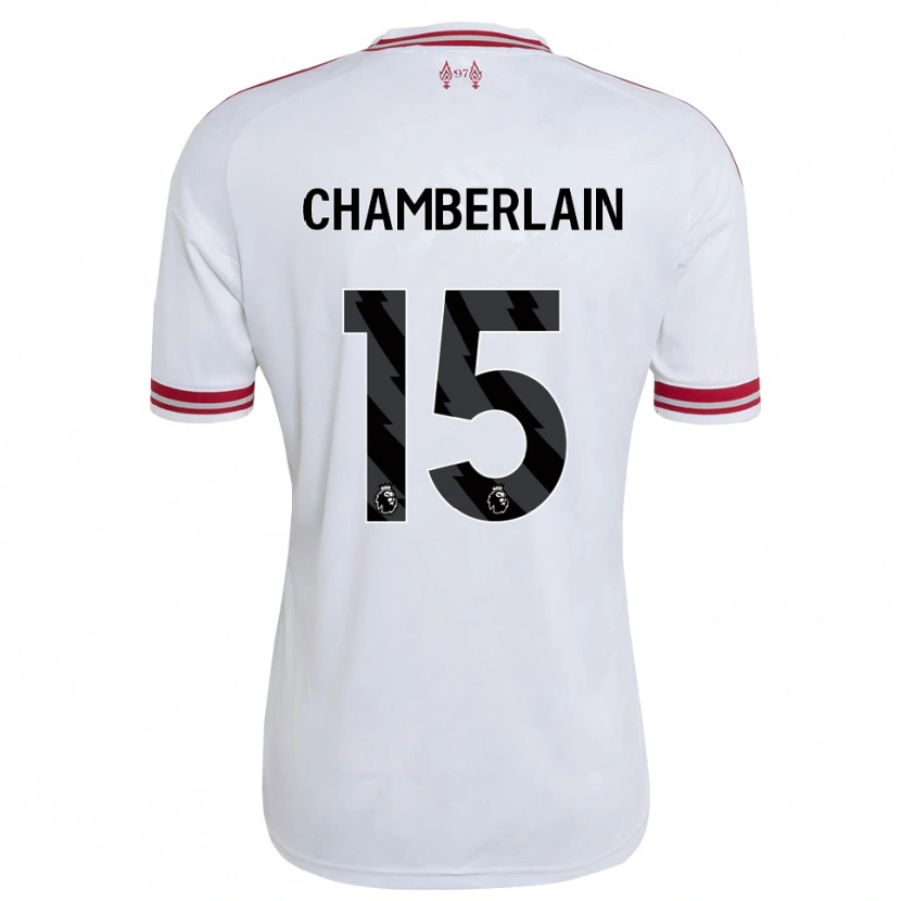 Danxen Heren Alex Oxlade Chamberlain #15 Rood Wit Uitshirt Uittenue 2026/27 T-Shirt België