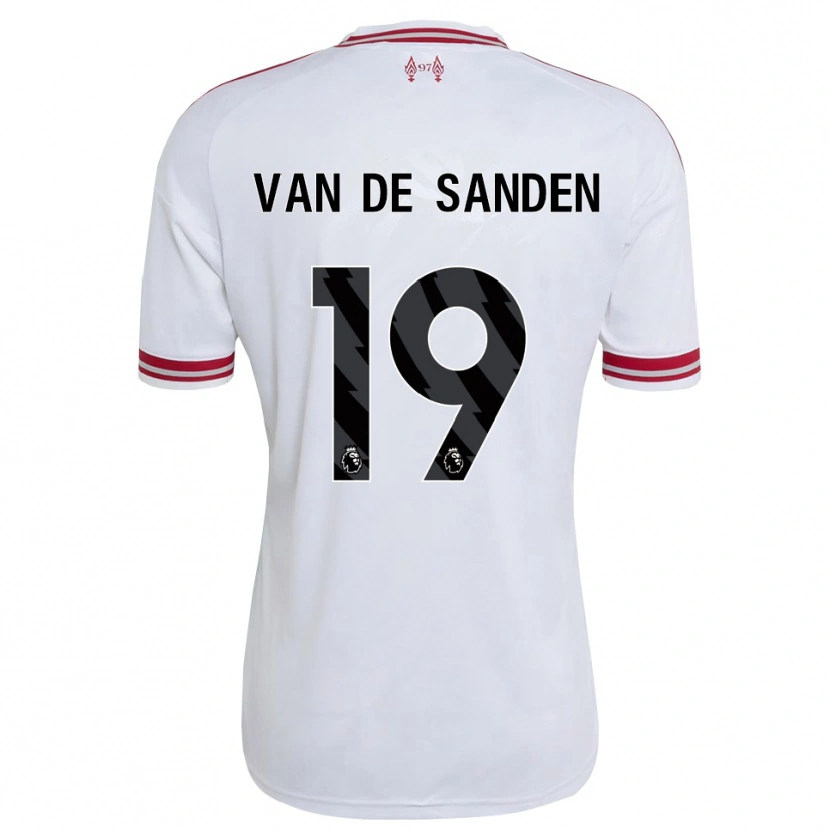 Danxen Heren Shanice Van De Sanden #19 Rood Wit Uitshirt Uittenue 2026/27 T-Shirt België