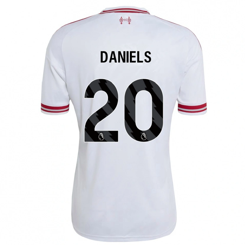 Danxen Heren Yana Daniels #20 Rood Wit Uitshirt Uittenue 2026/27 T-Shirt België