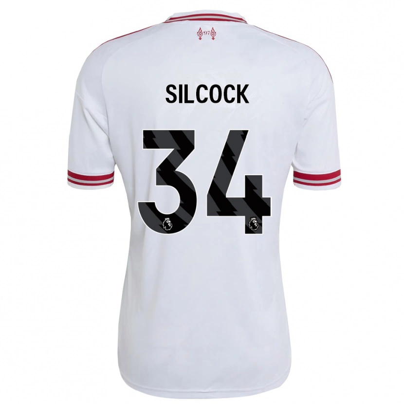 Danxen Heren Hannah Silcock #34 Rood Wit Uitshirt Uittenue 2026/27 T-Shirt België