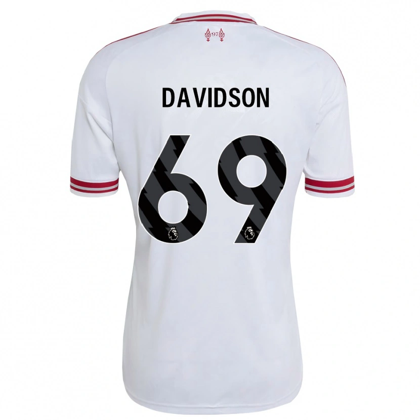Danxen Heren Josh Davidson #69 Rood Wit Uitshirt Uittenue 2026/27 T-Shirt België