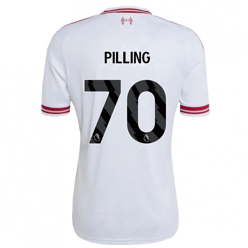 Danxen Heren Tommy Pilling #70 Rood Wit Uitshirt Uittenue 2026/27 T-Shirt België