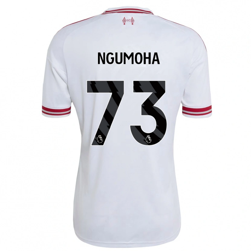 Danxen Heren Rio Ngumoha #73 Rood Wit Uitshirt Uittenue 2026/27 T-Shirt België