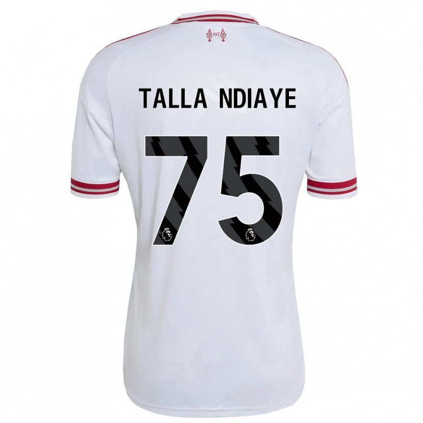 Danxen Heren Mor Talla Ndiaye #75 Rood Wit Uitshirt Uittenue 2026/27 T-Shirt België