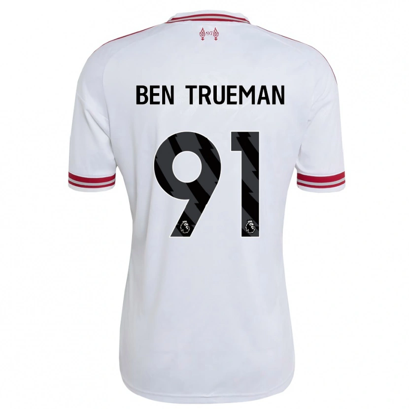 Danxen Heren Ben Trueman #91 Rood Wit Uitshirt Uittenue 2026/27 T-Shirt België