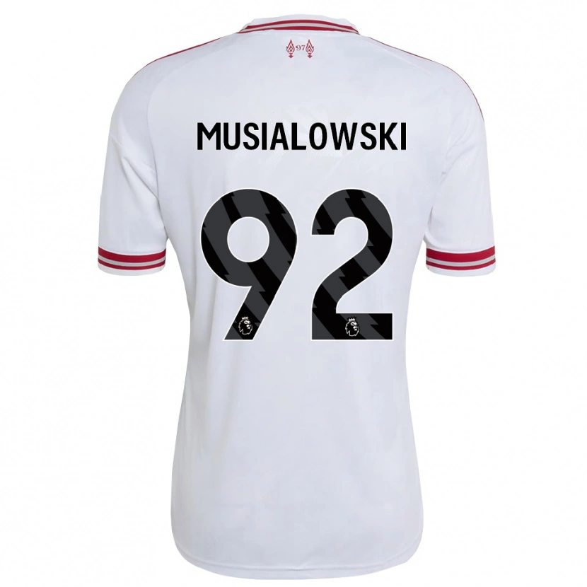 Danxen Heren Mateusz Musialowski #92 Rood Wit Uitshirt Uittenue 2026/27 T-Shirt België