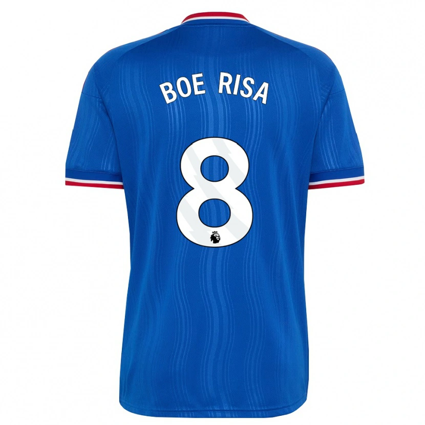 Danxen Heren Vilde Boe Risa #8 Blauw Wit Rood Uitshirt Uittenue 2026/27 T-Shirt België