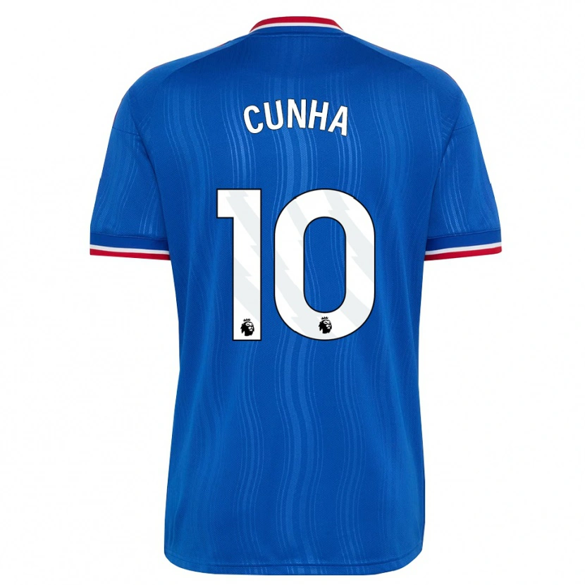 Danxen Heren Matheus Cunha #10 Blauw Wit Rood Uitshirt Uittenue 2026/27 T-Shirt België