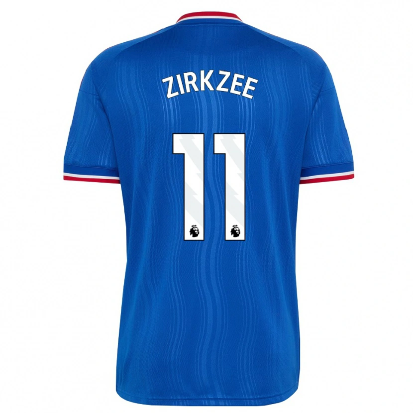 Danxen Heren Joshua Zirkzee #11 Blauw Wit Rood Uitshirt Uittenue 2026/27 T-Shirt België