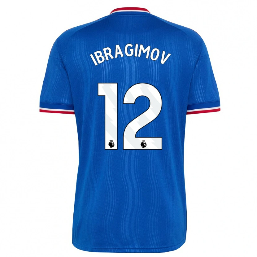 Danxen Heren Gazi Ibragimov #12 Blauw Wit Rood Uitshirt Uittenue 2026/27 T-Shirt België