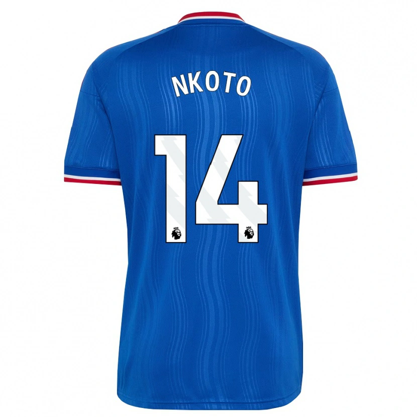 Danxen Heren Bassirou Nkoto #14 Blauw Wit Rood Uitshirt Uittenue 2026/27 T-Shirt België