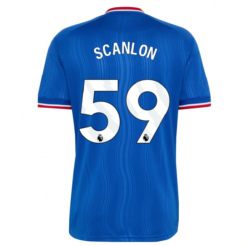 Danxen Heren James Scanlon #59 Blauw Wit Rood Uitshirt Uittenue 2026/27 T-Shirt België