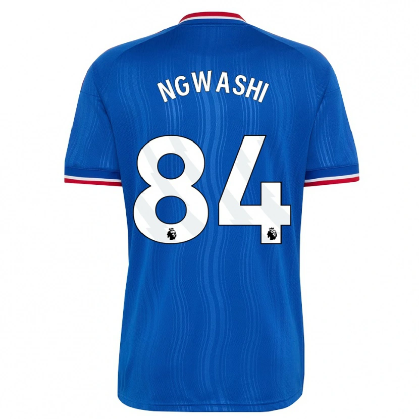 Danxen Heren Jayden Ngwashi #84 Blauw Wit Rood Uitshirt Uittenue 2026/27 T-Shirt België