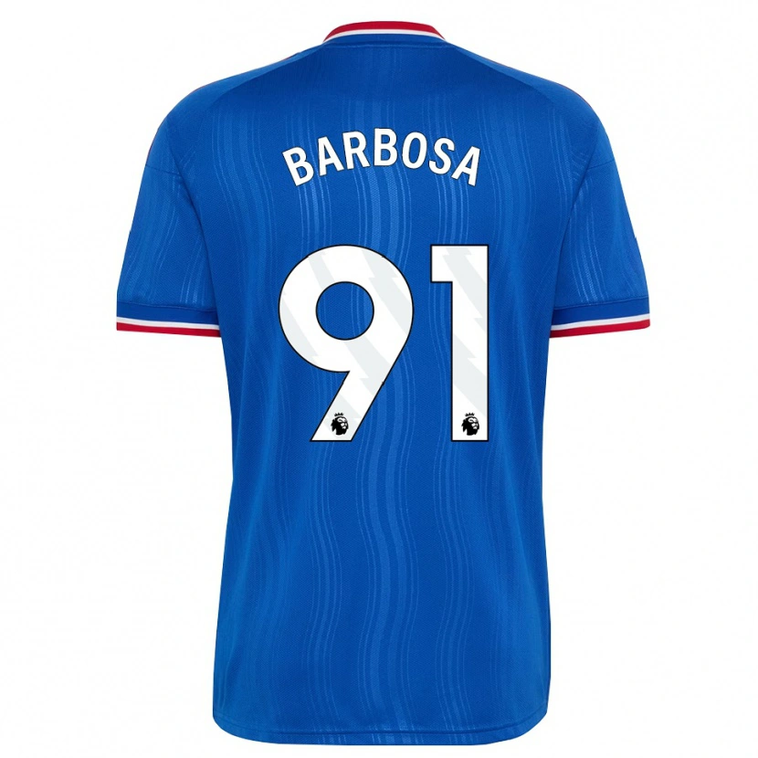 Danxen Heren Neithan Barbosa #91 Blauw Wit Rood Uitshirt Uittenue 2026/27 T-Shirt België