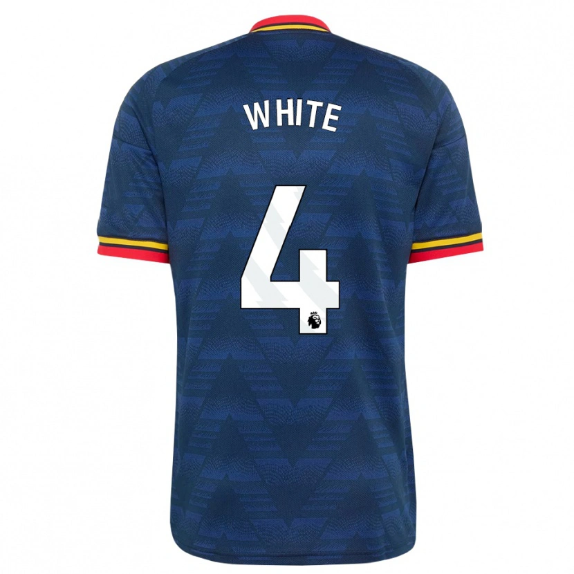Danxen Heren Ben White #4 Middernachtblauw Geel Rood Uitshirt Uittenue 2026/27 T-Shirt België