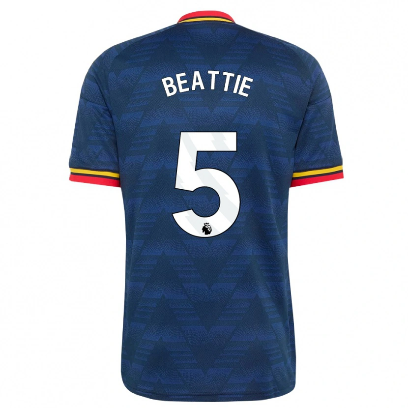 Danxen Heren Jen Beattie #5 Middernachtblauw Geel Rood Uitshirt Uittenue 2026/27 T-Shirt België