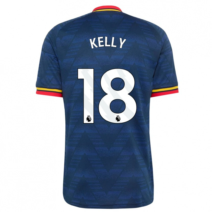 Danxen Heren Chloe Kelly #18 Middernachtblauw Geel Rood Uitshirt Uittenue 2026/27 T-Shirt België